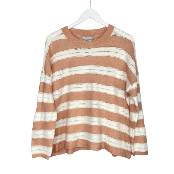 FRNCH Paris Nadiege Striped Boxy Sweater M/L NWT w/ FLAW - Picture 5 of 12